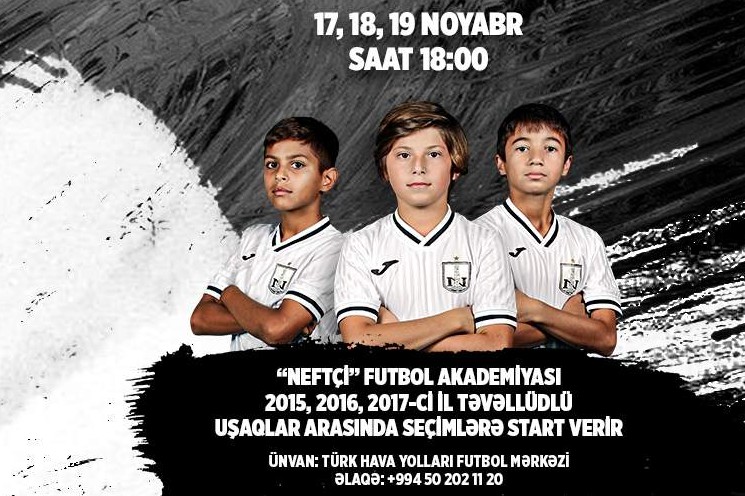 “Neftçi” Futbol Akademiyası seleksiya məşqlərinə start verir