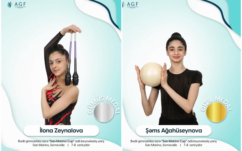Azərbaycan gimnastlarından San-Marinoda 7 medal