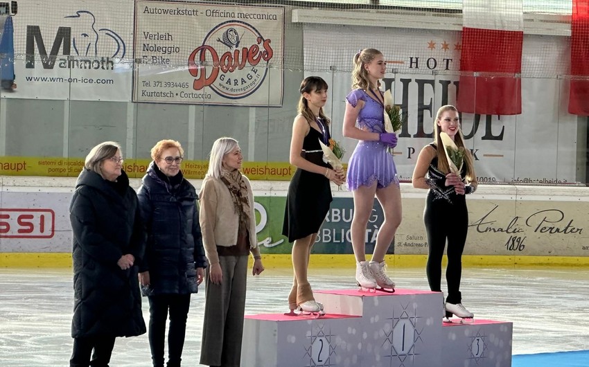 Azərbaycan fiqurlu konkisürəni İtaliyada üçüncü oldu