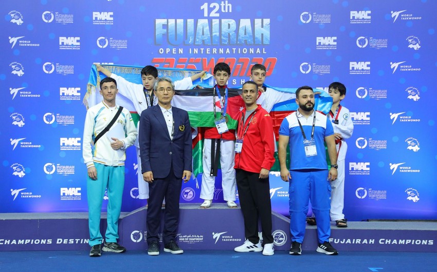 Yeniyetmə taekvondoçulardan “Fujairah Open”də 2 medal