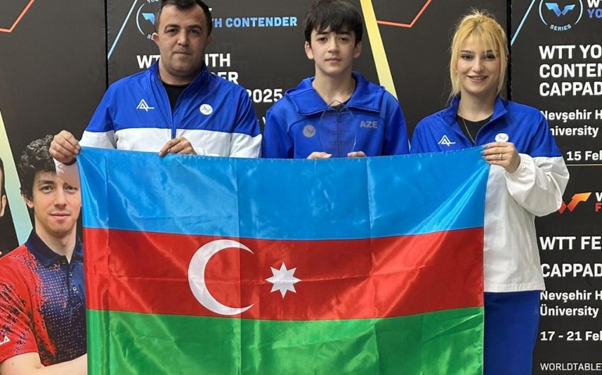 Stolüstü tennisçilər beynəlxalq turniri 3 medalla başa vurdular
