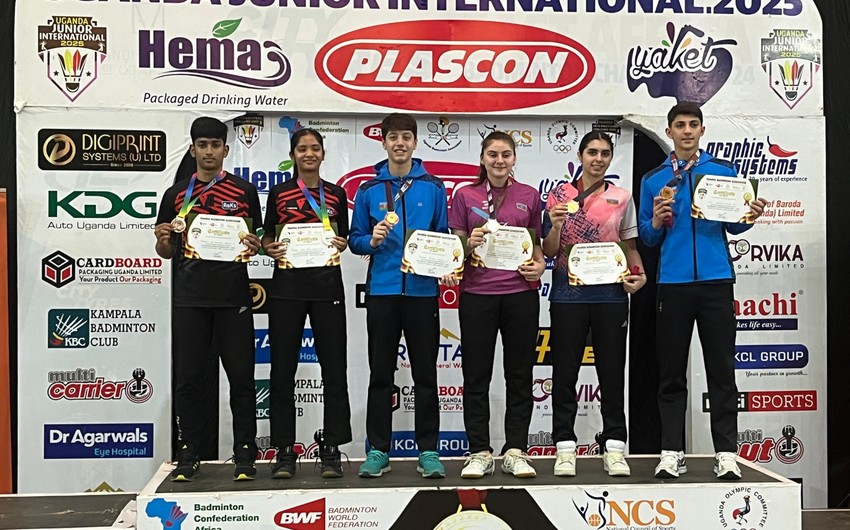 Azərbaycan badmintonçuları Uqandada 6 medal qazanıblar