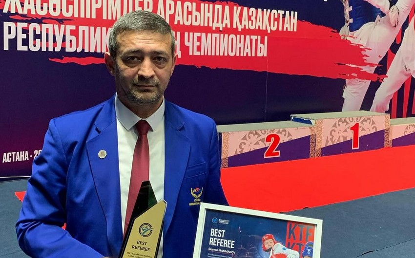 Azərbaycanlı referi Qazaxıstanda ən yaxşı hakim adına layiq görüldü
