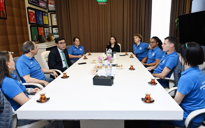 Fərid Qayıbov BGF rəsmisi ilə görüşdü