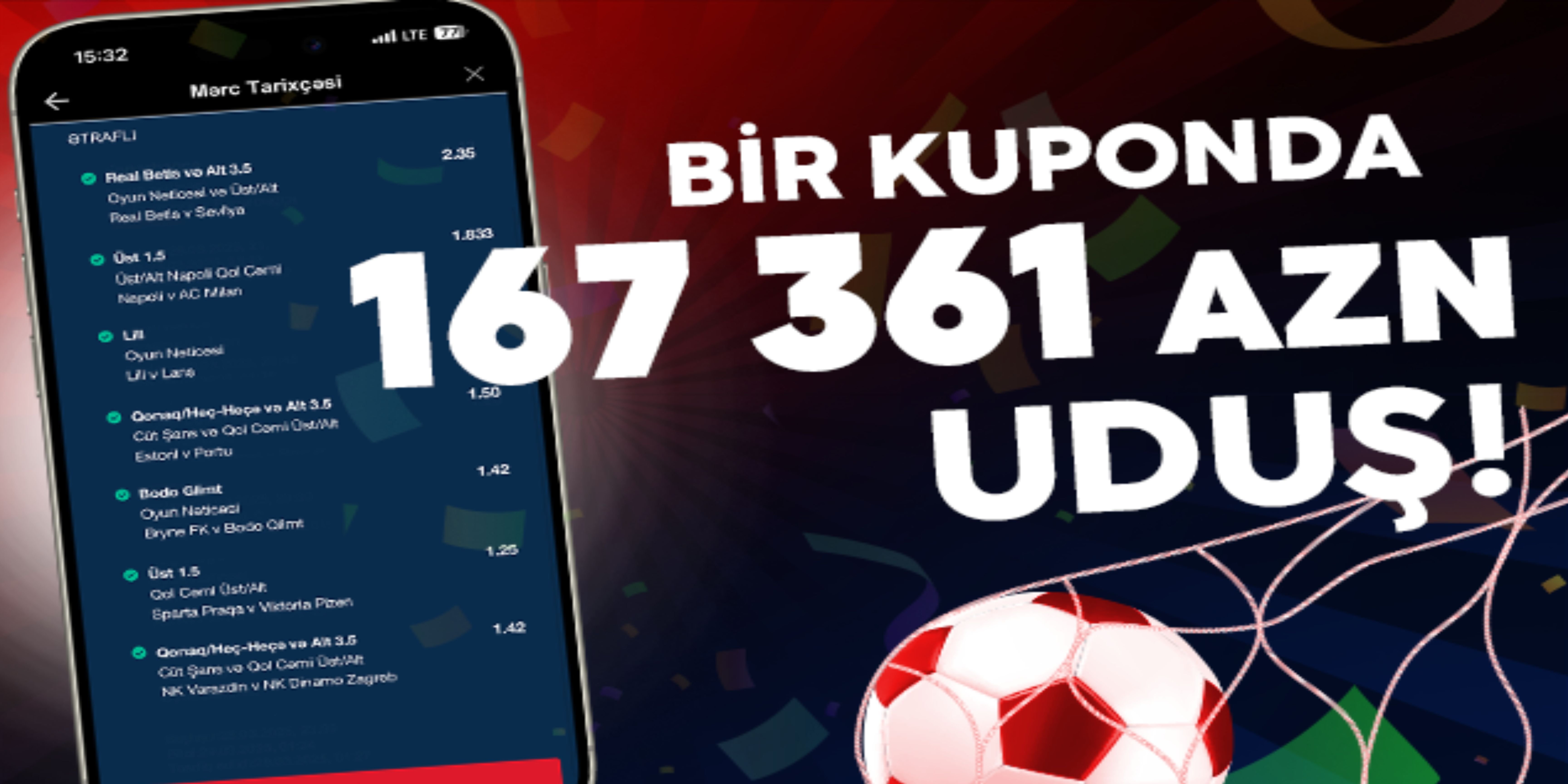 ETOPAZ-da rekord qazanc: Bir kuponda 167 min manat uduş!