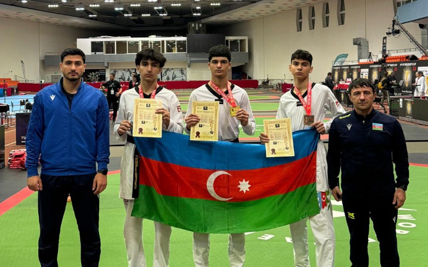 Gənc taekvondoçulardan Bolqarıstanda 3 medal