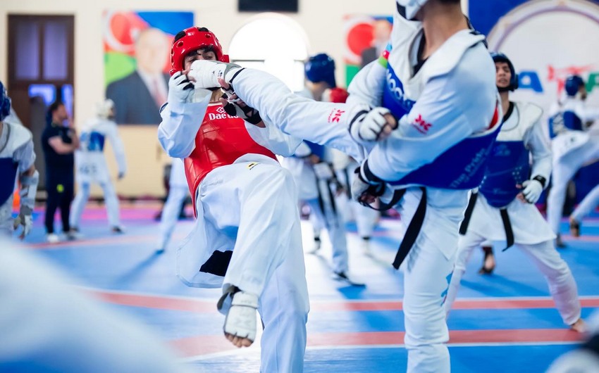 Azərbaycan taekvondoçuları döyüş məşqləri keçirib