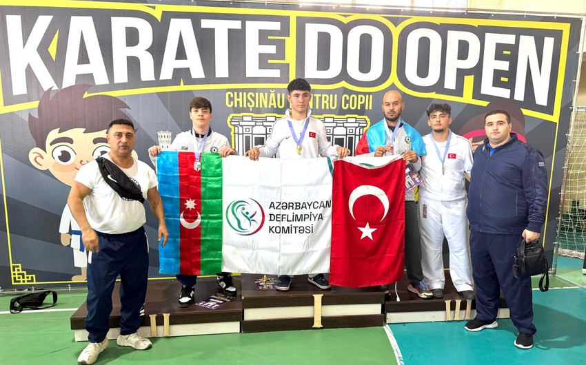 Azərbaycan karateçilərindən Moldovada 6 medal