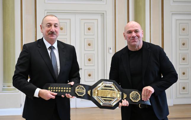 İlham Əliyev UFC prezidentini qəbul etdi