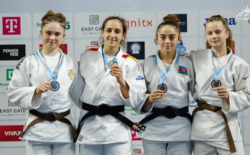 Azərbaycanın daha üç cüdoçusu Skopyedə medal qazandı