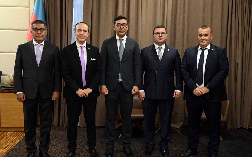 Fərid Qayıbov Albaniya Olimpiya Komitəsinin prezidenti ilə görüşdü
