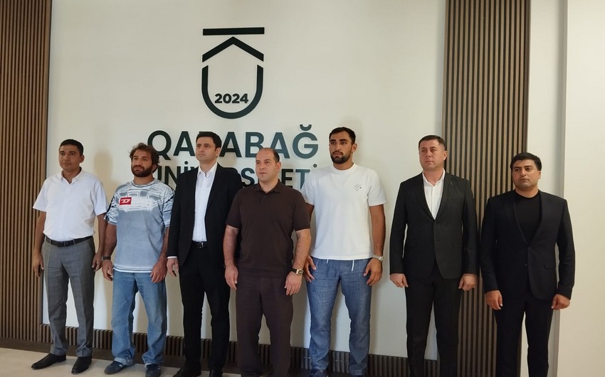 Olimpiya çempionlarımız Xankəndi şəhərinə səfər ediblər