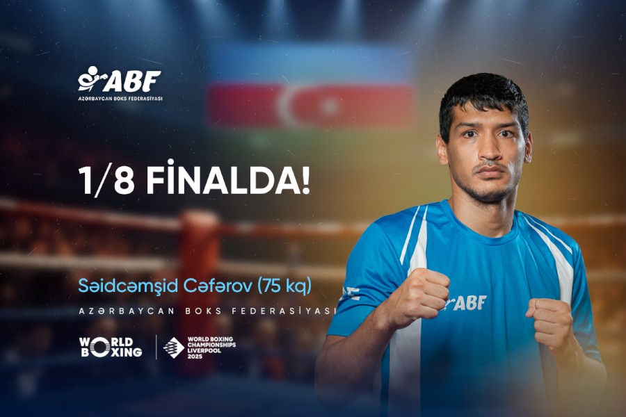 Azərbaycan boksçusu DÇ-də 1/8 finala yüksəldi
