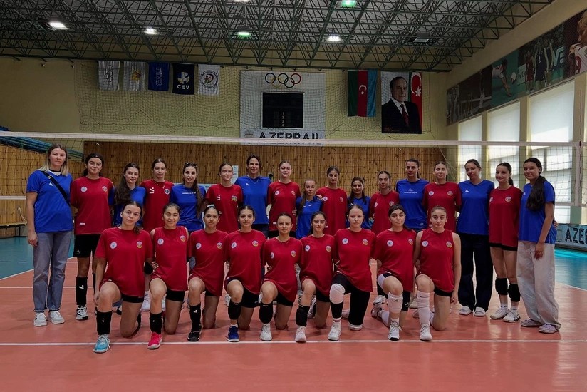 Millimizin üzvləri MDB Oyunlarına hazırlaşan voleybolçularla görüşdü