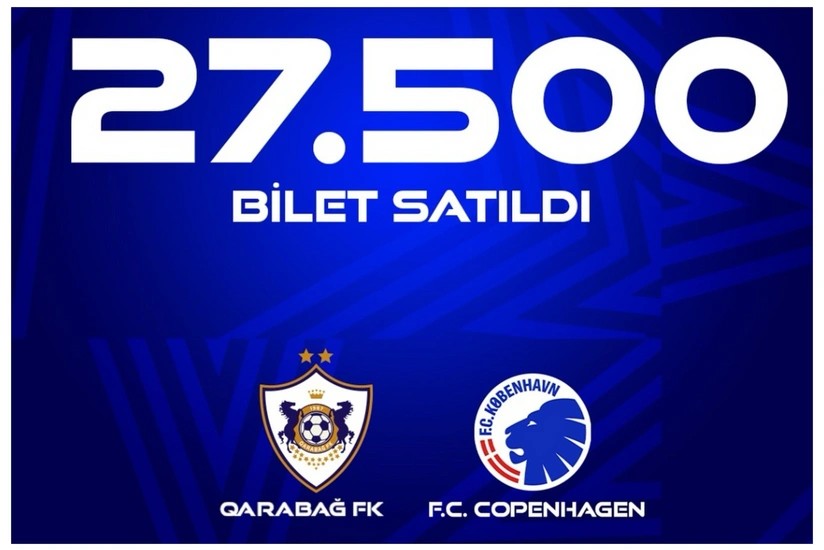 ÇL: "Qarabağ"ın oyununa 27 500 bilet satılıb