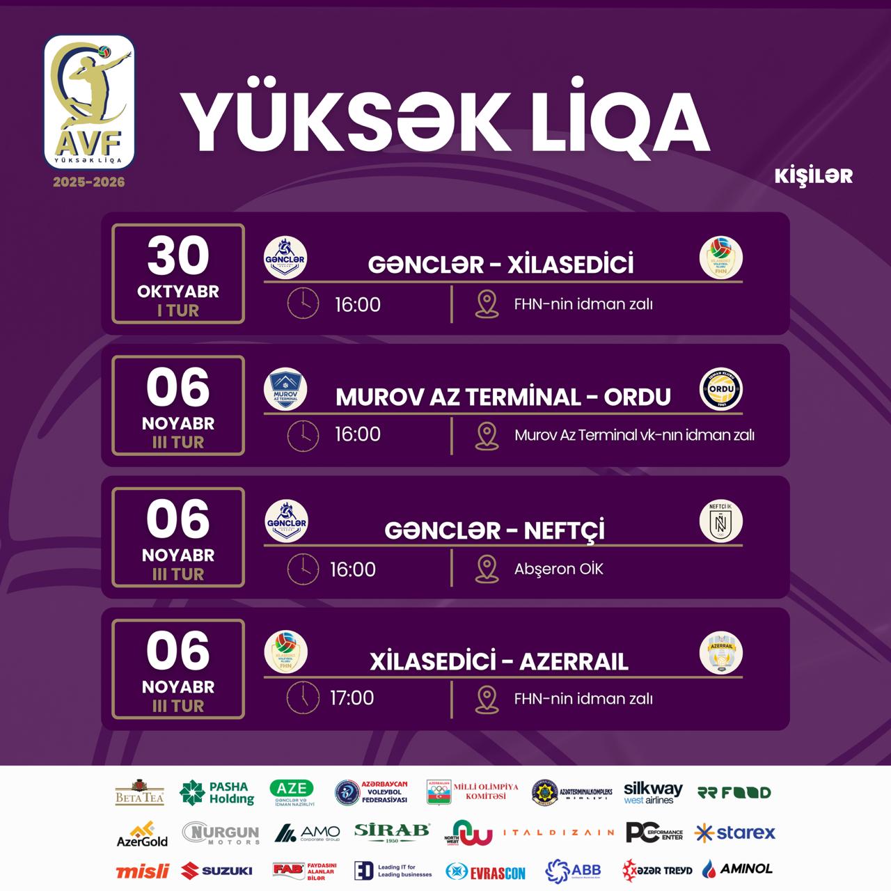 Yüksək Liqada növbəti oyunların keçirilmə tarixi açıqlandı