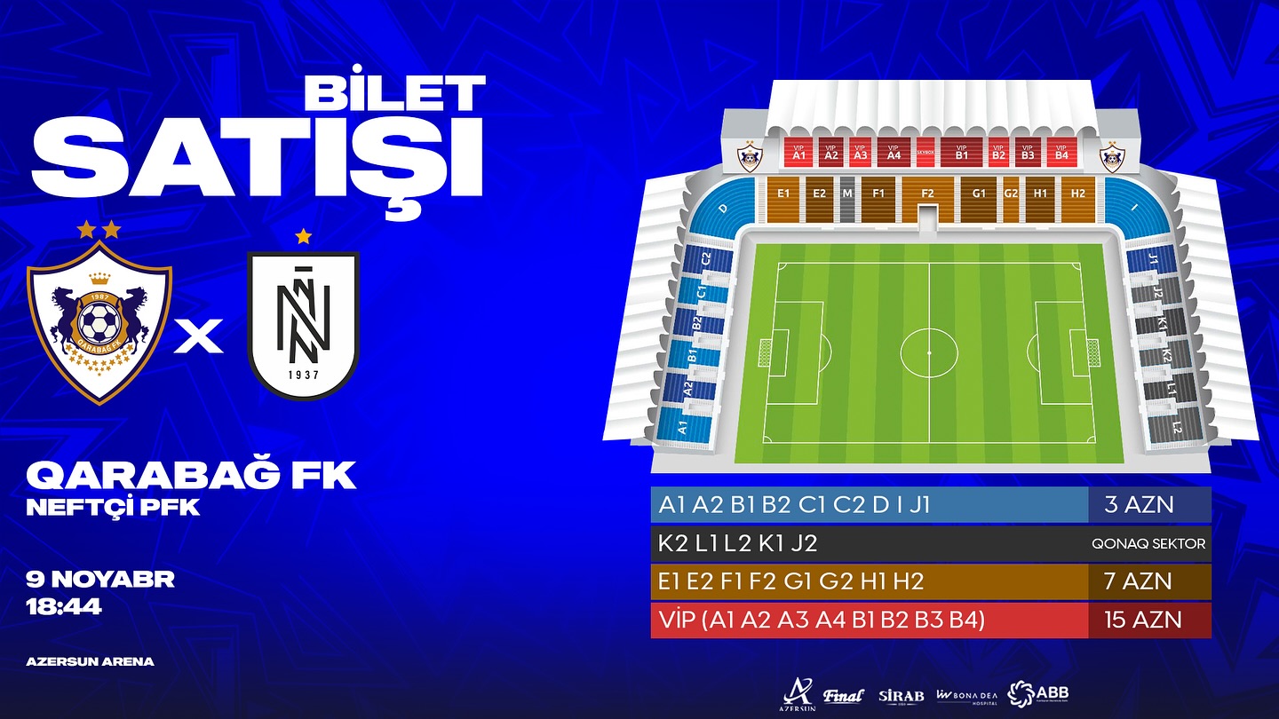 Derbinin biletləri satışa çıxır