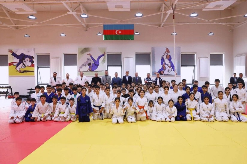 ACF prezidenti İmişlidə cüdo zalına baxış keçirib