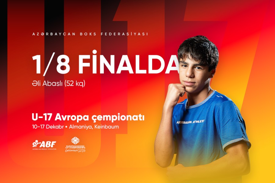 Əli Abaslı Avropa çempionatında ilk qələbəsini qazandı