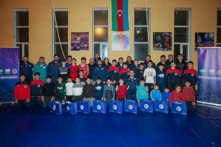 AGF nümayəndələri Füzuli güləş zalında olub