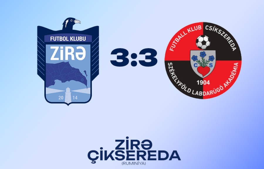 &ldquo;Zirə&rdquo;dən ilk yoxlama oyununda Rumıniya təmsilçisi ilə məhsuldar heç-heçə