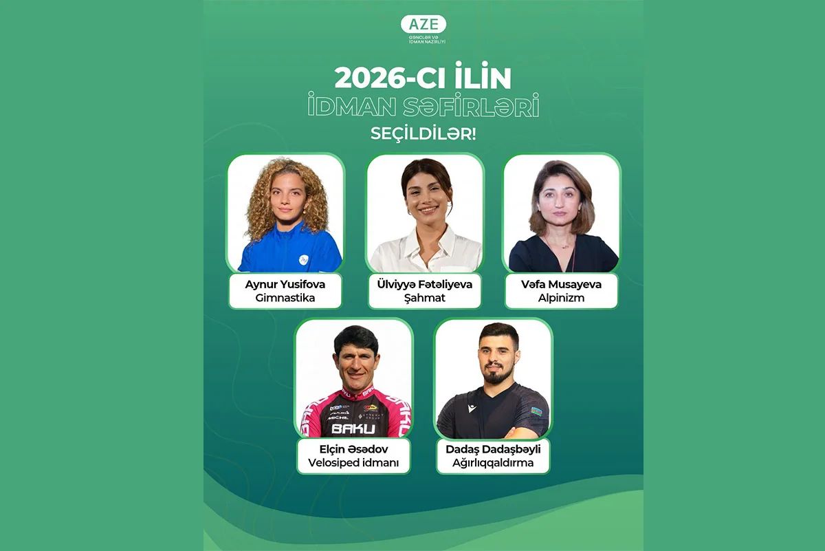 Azərbaycanın 2026-cı il üzrə &ldquo;İdman səfirləri&rdquo; müəyyənləşdi
