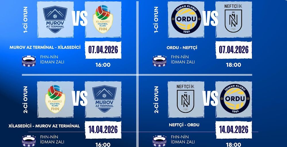 Yarımfinalın oyun proqramı açıqlandı