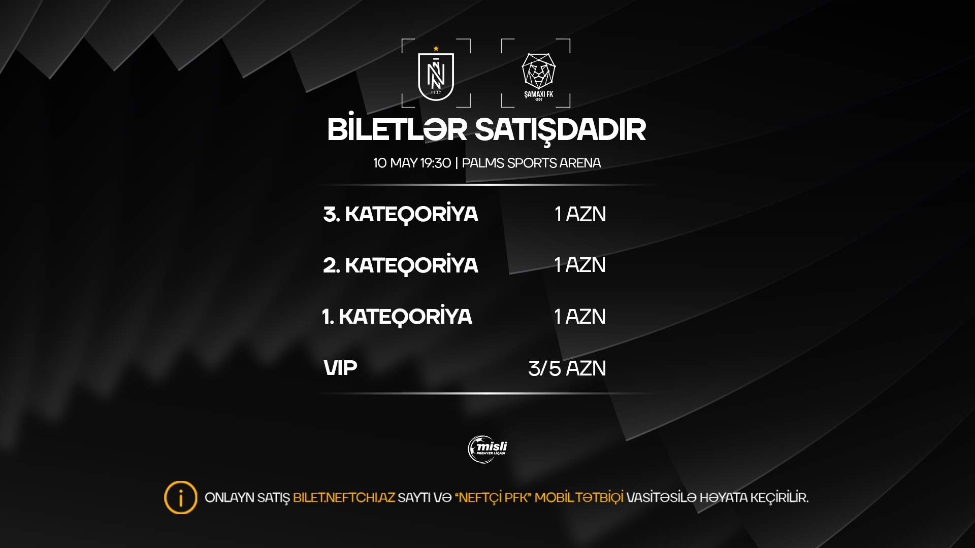 &ldquo;Neftçi&rdquo;nin sonuncu ev oyununun biletləri satışda