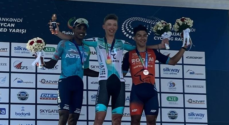 &ldquo;Bakı&ndash;Xankəndi&rdquo; yarışının dördüncü mərhələsinin medalçıları mükafatlandırıldı