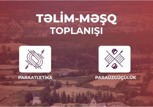 İdmançılarımız paralimpiadaya Fransada hazırlaşırlar