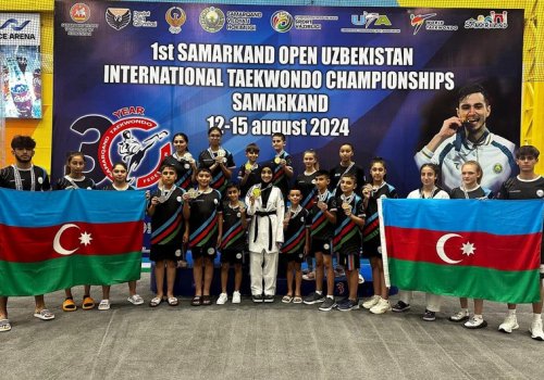 Azərbaycan taekvondoçuları Özbəkistanda 12 medal qazanıblar