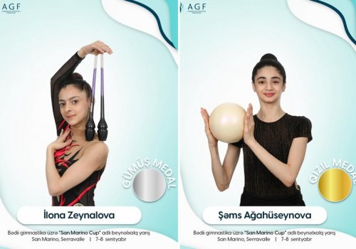 Azərbaycan gimnastlarından San-Marinoda 7 medal