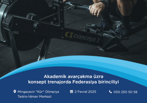 AKAF ilk dəfə konsept trenajorda avarçəkmə yarışı keçirəcək