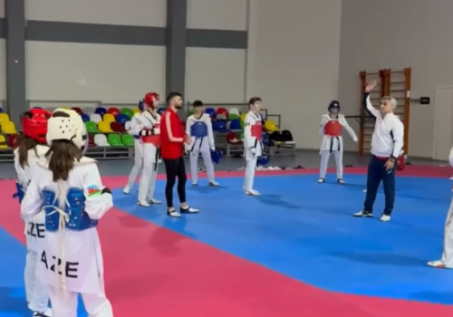 Yeniyetmə taekvondoçular təlim-məşq toplanışında