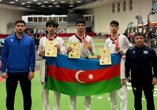 Gənc taekvondoçulardan Bolqarıstanda 3 medal