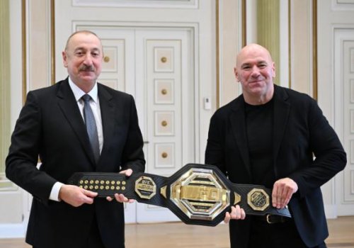 İlham Əliyev UFC prezidentini qəbul etdi