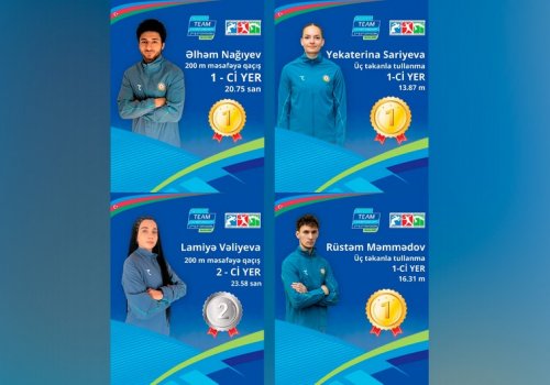 Azərbaycan atletlərindən AÇ-nin son günündə dörd medal
