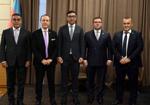 Fərid Qayıbov Albaniya Olimpiya Komitəsinin prezidenti ilə görüşdü