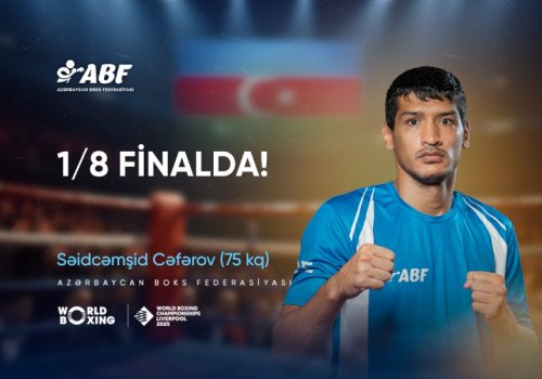 Azərbaycan boksçusu DÇ-də 1/8 finala yüksəldi