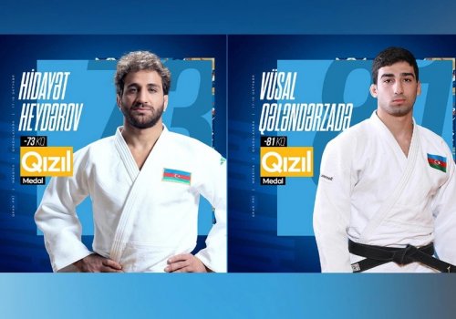 Azərbaycan cüdoçularından qran-pridə 2 qızıl, 1 bürünc medal