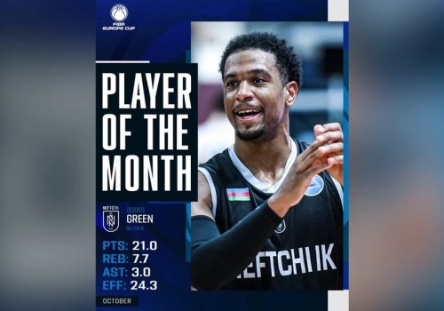 “Neftçi”nin üzvü FIBA Avropa Kubokunda ayın ən yaxşısı seçildi