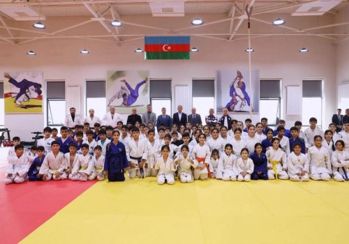 ACF prezidenti İmişlidə cüdo zalına baxış keçirib