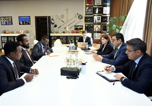 Fərid Qayıbov Somalinin gənclər və idman naziri ilə görüşdü