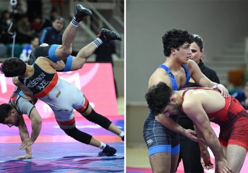 Sərbəst güləş üzrə daha 5 çəkidə finalçılar bəlli oldu