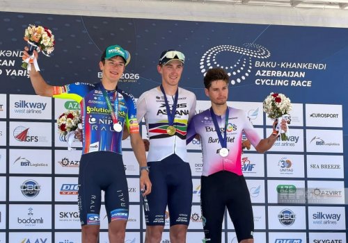 &ldquo;Bakı&ndash;Xankəndi&rdquo; velosiped yarışının ikinci mərhələsinin medalçıları mükafatlandırıldı