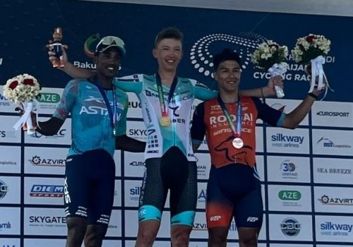 &ldquo;Bakı&ndash;Xankəndi&rdquo; yarışının dördüncü mərhələsinin medalçıları mükafatlandırıldı
